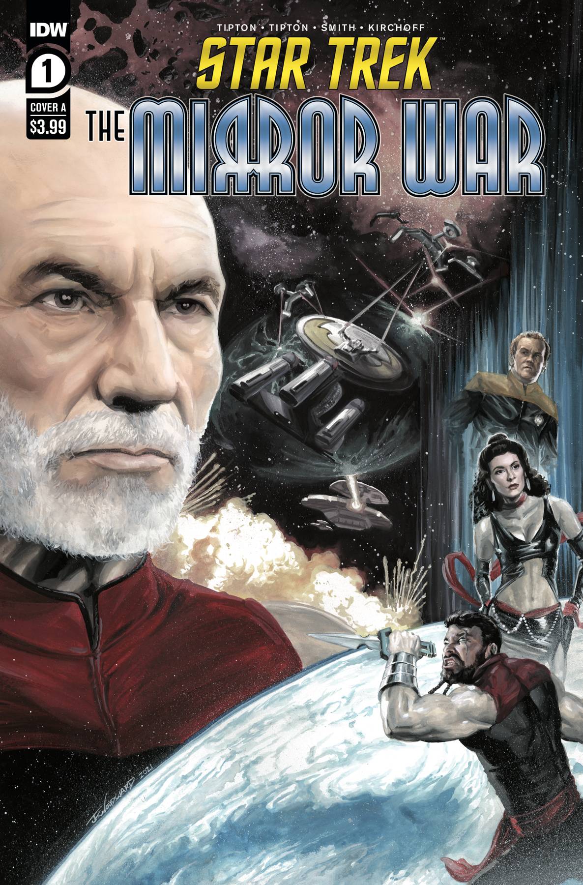 STAR TREK MIRROR WAR #1 CVR A J K WOODWARD